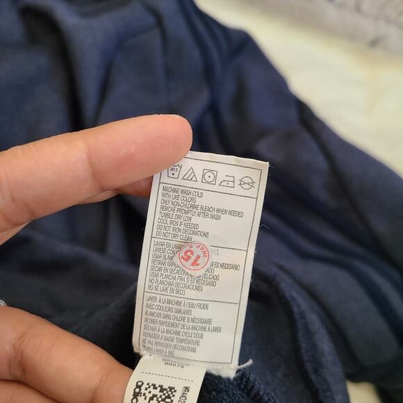 Adidas Essential Crew Men's Navy Blue Climawarm Sweatshirt SZ S - Picture 8 of 12